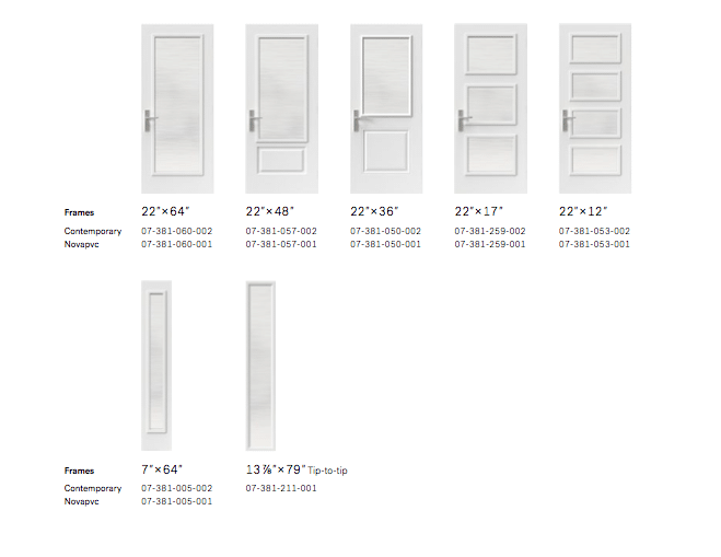 door sizes