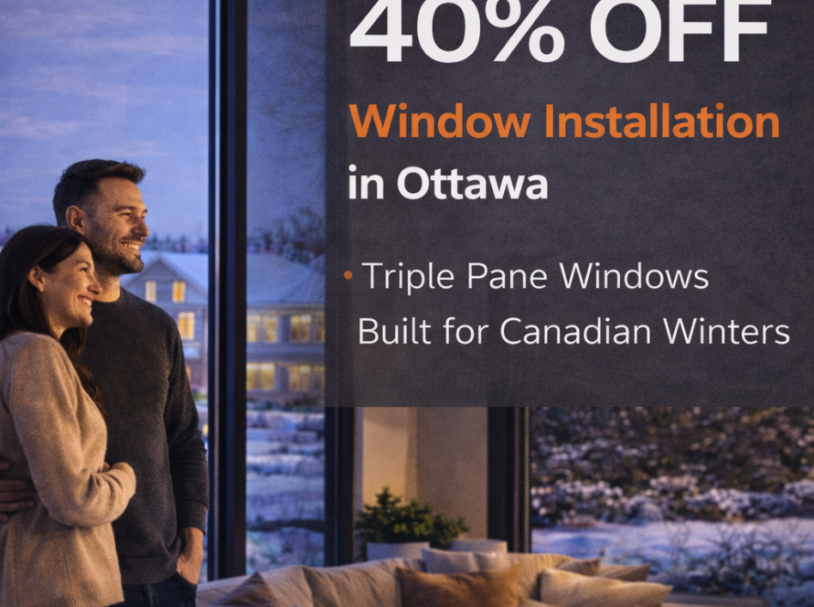 Energy efficient window installation in Kanata home improving insulation and comfort