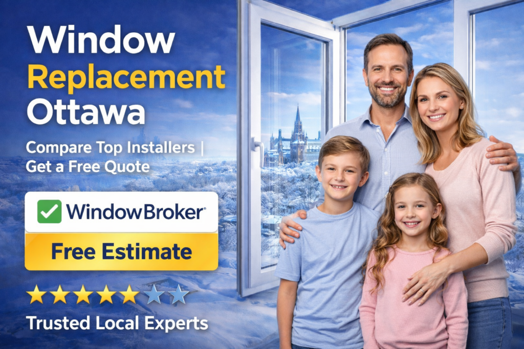 Window replacement Ottawa triple pane window installation for energy efficient homes and families in 2026