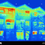 infrared thermal window inspection Ottawa showing heat escaping